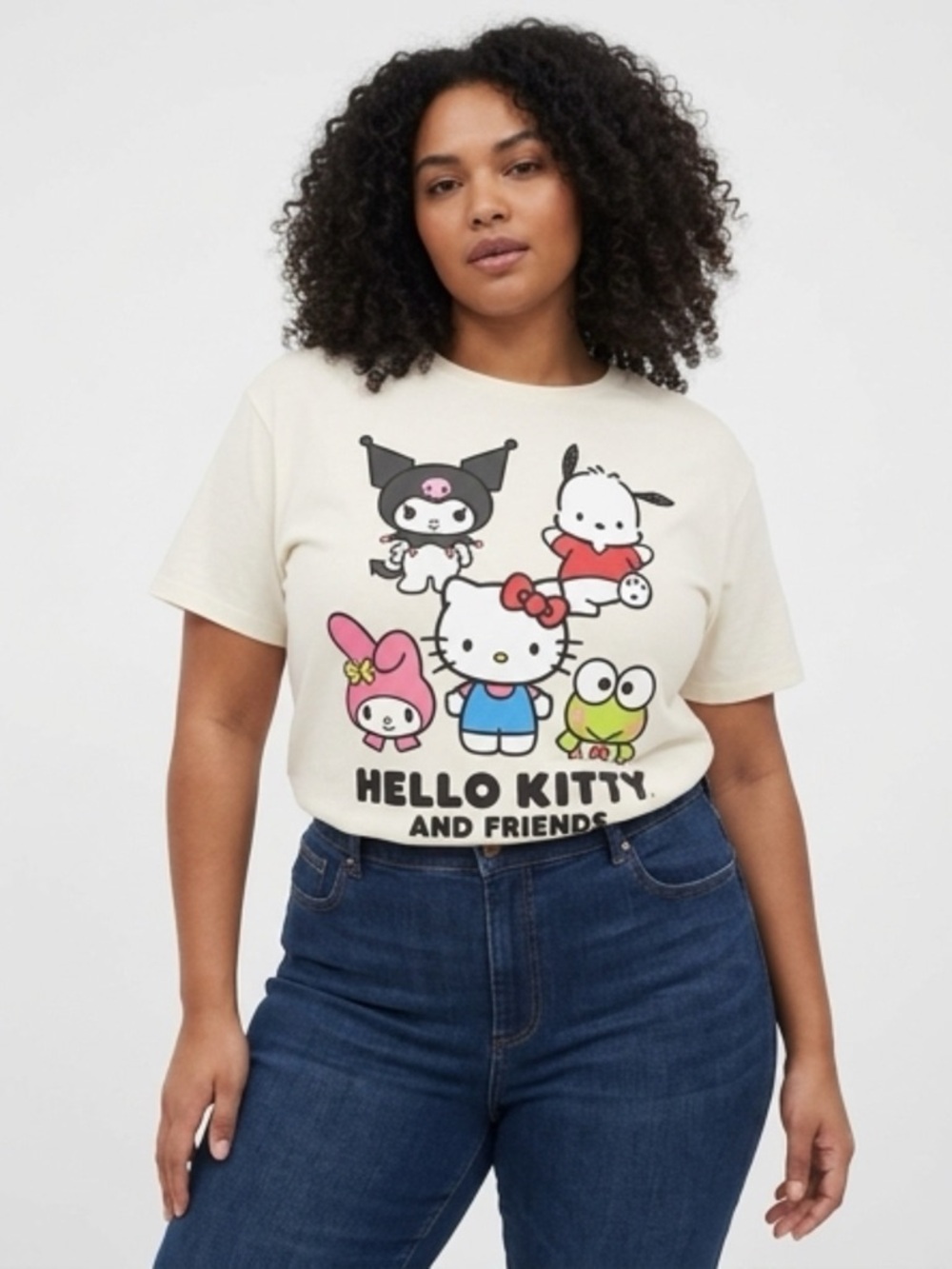 Hello Kitty and Friends Graphic Tee - Cream medium LOOK AT 2nd pic